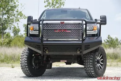 Fab Fours 15-18 GMC HD Front Ranch Bumper w/Full Guard (2500 - 3500) w/Tow Hooks - GM14-S3160-1
