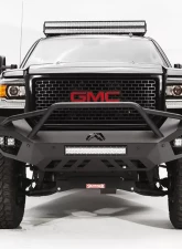 Fab Fours 15-18 GMC HD Vengeance Front Sensor Bumper w/Pre-Runner Guard Bare                                     - GM15-V3152-B - Image 2