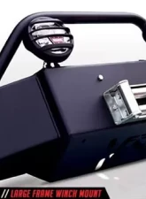 Fab Fours 07-18 Jeep Wrangler JK Lifestyle Front Winch Bumper w/No Grill Guard Bare                                     - JK07-B1851-B - Image 2