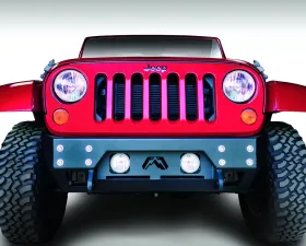 Fab Fours 07-18 Jeep Wrangler JK FMJ Stubby Front Winch Bumper