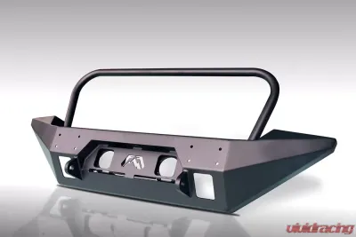 Fab Fours 07-18 Jeep Wrangler JK FMJ Full Width Front Winch Bumper w/Grill Guard - JK07-B1858-1