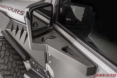 Fab Fours 07-18 Jeep Wrangler JK Front Door Skin Mirror Protector - JK3001-1
