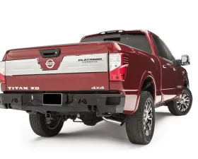 Fab Fours 16-18 Nissan Titan XD Rear SENSOR Bumper