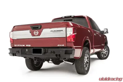 Fab Fours 16-18 Nissan Titan XD Rear SENSOR Bumper - NT16-W3751-1