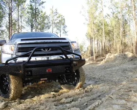 Fab Fours 07-13 Toyota Tundra Pre-Runner Front Bumper w/Tow Hooks