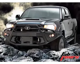 Fab Fours 12-15 Toyota Tacoma Front Winch Bumper w/Pre-Runner Grill Guard Bare