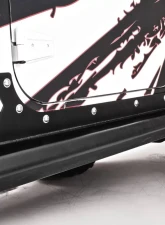 Fab Fours Hardcore Rock Sliders Bare Jeep Wrangler JK 4-Door 2007-2018                                     - JK07-G1250-B - Image 2