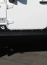 Fab Fours Hardcore Rock Sliders Bare Jeep Wrangler JK 2-Door 2007-2018                                     - JK07-G1350-B - Image 3