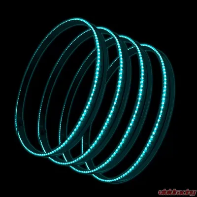 Oracle Lighting Aqua Single Row LED Illuminated Wheel Rings - 4215-010