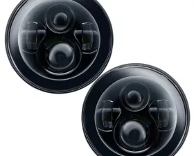 Oracle Lighting 7 Inch ColorSHIFT High Powered LED Headlights Black Bezel (Pair) w/ RF Controller Jeep 2007+