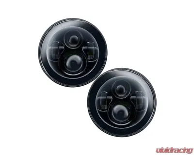 Oracle Lighting 7 Inch High Powered LED Headlights Black Bezel (Pair) No Halo Jeep 2007+ - 5769-504
