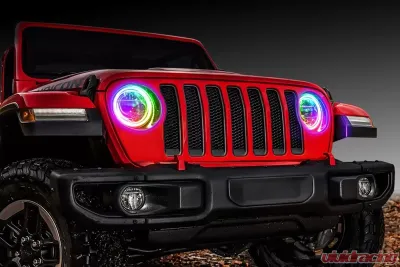 Oracle Lighting ColorSHIFT RGB+W Headlight DRL Upgrade Kit w/ BC1 Controller Jeep Wrangler JL | Gladiator JT 2018+ - 1346-335
