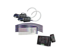 Oracle Lighting ColorSHIFT DRL Upgrade w/ Halo Kit w/ 2.0 Controller Ford Mustang 2018-2022