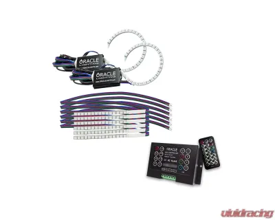 Oracle Lighting ColorSHIFT DRL Upgrade w/ Halo Kit w/ 2.0 Controller Ford Mustang 2018-2022 - 1348-333