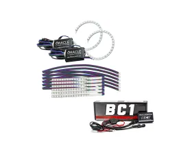 Oracle Lighting ColorSHIFT DRL Upgrade w/ Halo Kit w/ BC1 Controller Ford Mustang 2018-2022