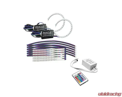 Oracle Lighting ColorSHIFT DRL Upgrade w/ Halo Kit w/ Simple Controller Ford Mustang 2018-2022 - 1348-504