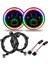 Oracle Lighting 7 Inch High Powered ColorSHIFT LED Headlights (Pair) No Controller Jeep Wrangler JL | Gladiator JT 2018+                                     - 5769J-334 - Image 2