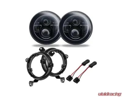 Oracle Lighting 7 Inch High Powered LED Headlights (Pair) No Halo Jeep Wrangler JL | Gladiator JT 2018+ - 5769J-504