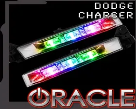 Oracle Lighting ColorSHIFT RGB+W Linear Fog Light Upgrade Kit Dodge Charger 2015-2023