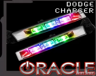 Oracle Lighting ColorSHIFT RGB+W Linear Fog Light Upgrade Kit Dodge Charger 2015-2023 - 1344-339