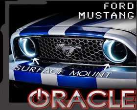 Oracle Lighting Ford Mustang 2010-2013  WP LED Fog Halo Kit (Grill Style) White