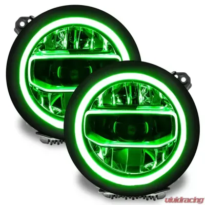 Oracle Lighting ColorSHIFT RGB+W Headlight DRL Upgrade Kit w/ BC1 Controller Jeep Wrangler JL | Gladiator JT 2018+ - 1346-335