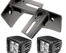 Oracle Lighting Lower Windshield Mount Brackets w/ Lights Combo Jeep Wrangler JK 2007-2017