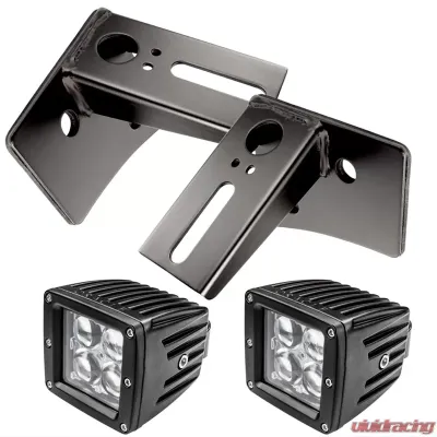 Oracle Lighting Lower Windshield Mount Brackets w/ Lights Combo Jeep Wrangler JK 2007-2017 - 2142-504