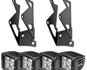 Oracle Lighting Dual Mounting Pillar Brackets w/ Lights Combo Jeep Wrangler JK 2007-2017