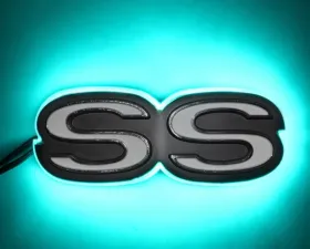 Oracle Lighting Chevrolet Camaro SS Illuminated Emblem - Aqua