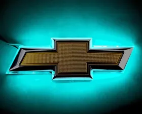 Oracle Lighting 2014-2015 Chevrolet Camaro Illuminated Bowtie - Dual Intensity - Aqua