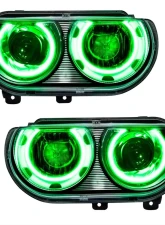 Oracle Lighting Pre-Assembled Headlights (HID Style) Green Color SMD HL Dodge Challenger 2008-2014                                     - 7132-004 - Image 4