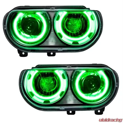 Oracle Lighting Pre-Assembled Headlights (HID Style) Green Color SMD HL Dodge Challenger 2008-2014 - 7132-004