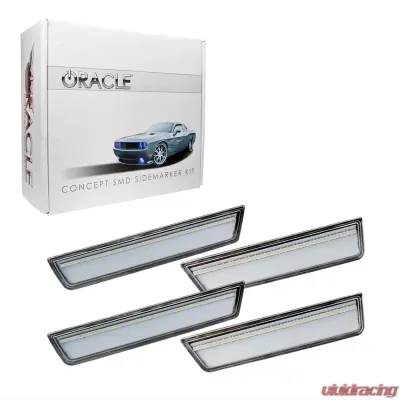 Oracle Lighting 2008-2014 Dodge Challenger Concept Sidemarker Set - Clear - No Paint - 9800-019