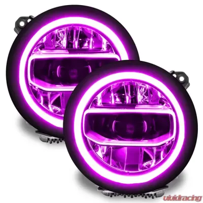 Oracle Lighting ColorSHIFT RGB+W Headlight DRL Upgrade Kit w/ BC1 Controller Jeep Wrangler JL | Gladiator JT 2018+ - 1346-335