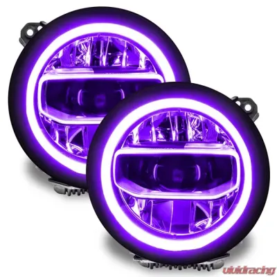 Oracle Lighting ColorSHIFT RGB+W Headlight DRL Upgrade Kit w/ BC1 Controller Jeep Wrangler JL | Gladiator JT 2018+ - 1346-335