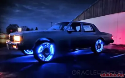 Oracle Lighting Blue Double Row LED Illuminated Wheel Rings - 4228-002