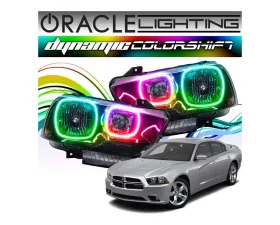 Oracle Lighting Dynamic ColorSHIFT Headlight Halo Kit Dodge Charger 2011-2014
