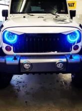 Oracle Lighting 7 Inch ColorSHIFT High Powered LED Headlights Black Bezel (Pair) w/ BC1 Controller Jeep 2007+                                     - 5769-335 - Image 5