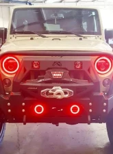 Oracle Lighting 7 Inch ColorSHIFT High Powered LED Headlights Black Bezel (Pair) w/ BC1 Controller Jeep 2007+                                     - 5769-335 - Image 6