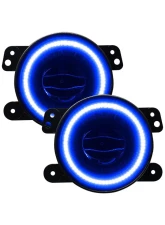 Oracle Lighting High Performance 20W LED Fog Lights Blue Halo Jeep Wrangler JK/JL | Gladiator JT 2007-2020                                     - 5846-002 - Image 4