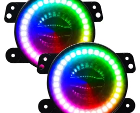 Oracle Lighting High Performance 20W LED Fog Lights ColorSHIFT w/ No Controller) Jeep Wrangler JK/JL | Gladiator JT 2007-2020