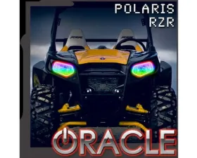 Oracle Lighting Dynamic ColorSHIFT RGB+W Headlight Halo Kit Polaris RZR 570 | 800 | 900 2008-2019