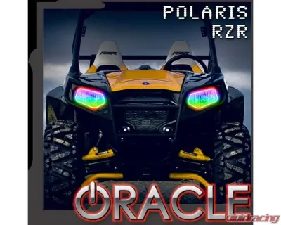 Oracle Lighting Dynamic ColorSHIFT RGB+W Headlight Halo Kit Polaris RZR 570 | 800 | 900 2008-2019 - 1273-332