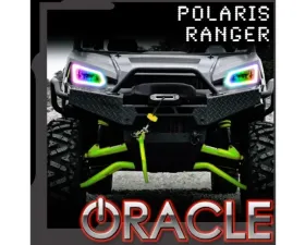 Oracle Lighting Dynamic ColorSHIFT RGB+W Headlight Halo Kit Polaris Ranger 570 | 900 | 1000 2014-2019