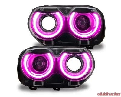 Oracle Lighting ColorSHIFT RGB+W Headlight DRL Upgrade Kit w/o Controller Dodge Challenger 2015-2023 - 1329-339