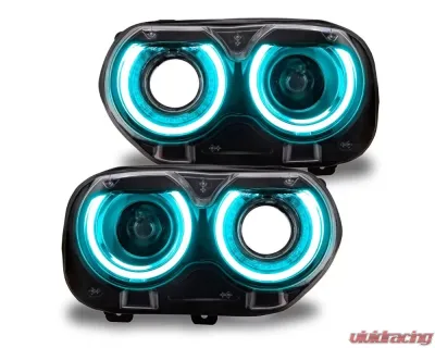 Oracle Lighting ColorSHIFT RGB+W Headlight DRL Upgrade Kit w/o Controller Dodge Challenger 2015-2023 - 1329-339