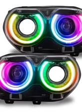 Oracle Lighting ColorSHIFT RGB+W Headlight DRL Upgrade Kit w/o Controller Dodge Challenger 2015-2023                                     - 1329-339 - Image 14