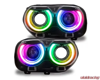 Oracle Lighting ColorSHIFT RGB+W Headlight DRL Upgrade Kit w/o Controller Dodge Challenger 2015-2023 - 1329-339