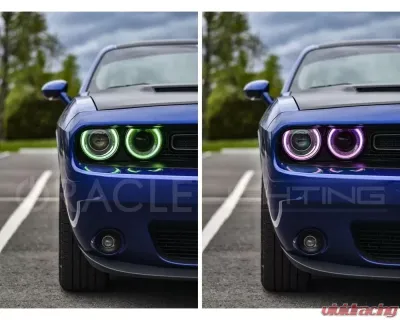 Oracle Lighting ColorSHIFT RGB+W Headlight DRL Upgrade Kit w/ RF Controller Dodge Challenger 2015-2023 - 1329-330